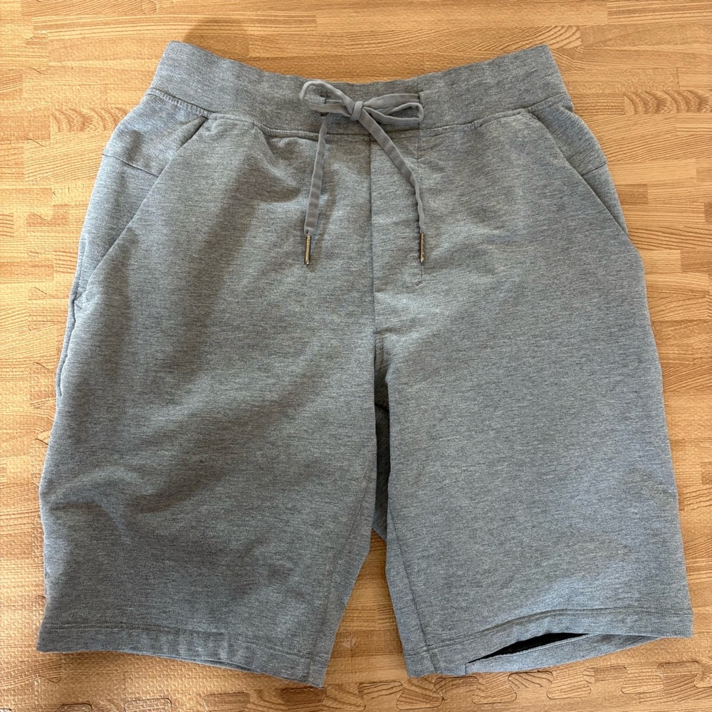 Lululemon City Sweat Short 9” Heather Grey Size S Men Fleece Lined Lounge Shorts